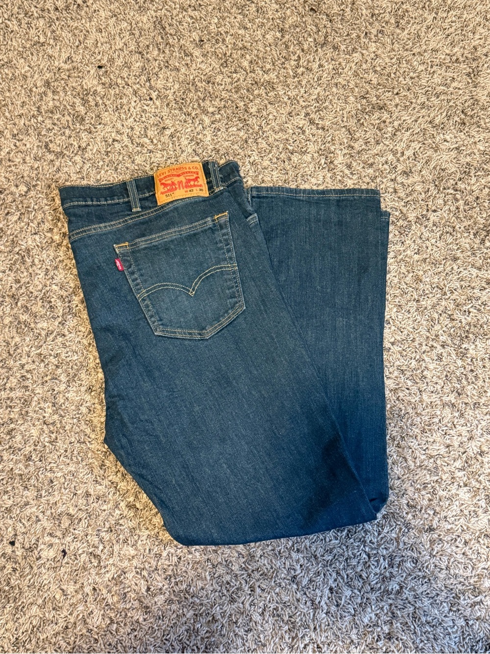 Levi's 511 Men's Dark Blue Straight-Leg Jeans